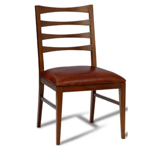 MaitlandSmith Scarborough House Genuine Leather Ladder Back Side Chair